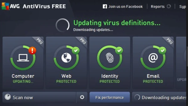 screenshot 1 AVG Virus Definitions