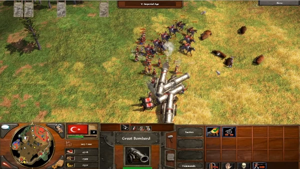 Age of Empires هجوم بالمدافع