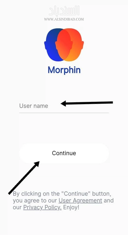 أدخل اسمك :Morphin