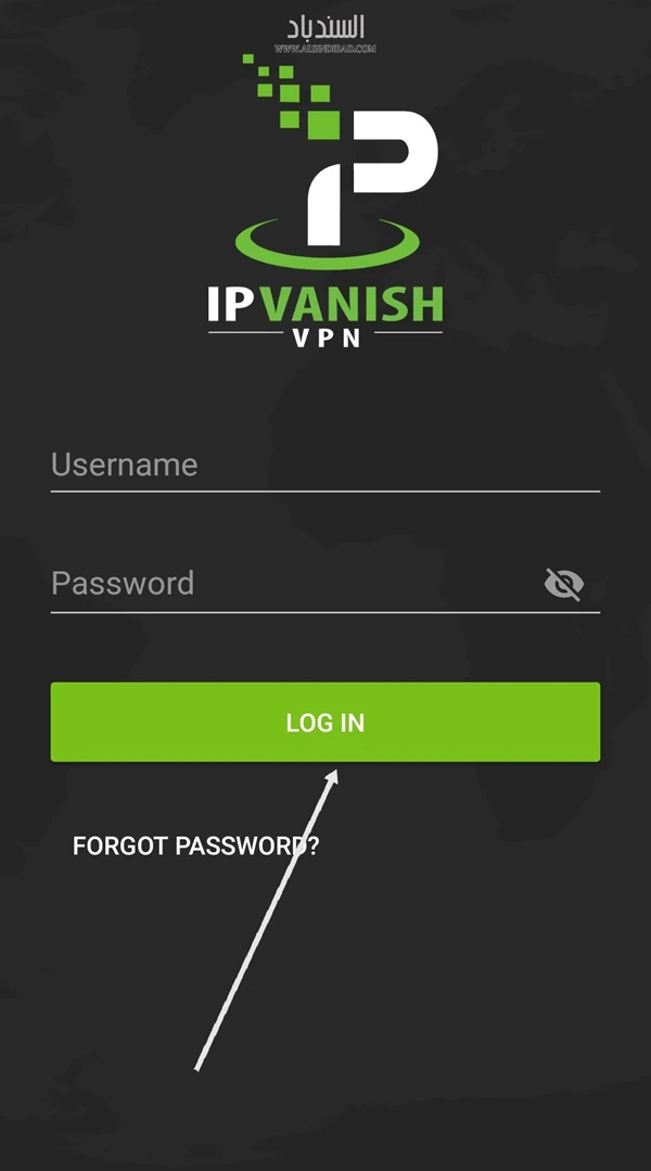 تسجيل الدخول :IPVanish