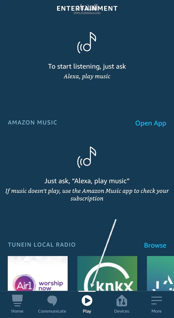الموسيقى :Amazon Alexa
