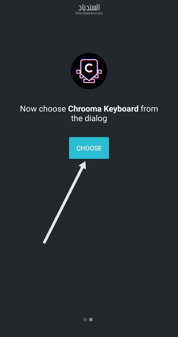 اختيار لوحة المفاتيح :Chrooma Keyboard