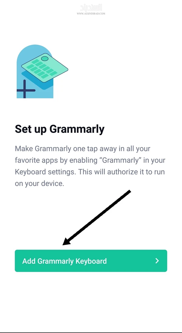 إضافة للوحة المفاتيح :Grammarly Keyboard