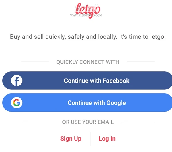 تسجيل الدخول :Letgo