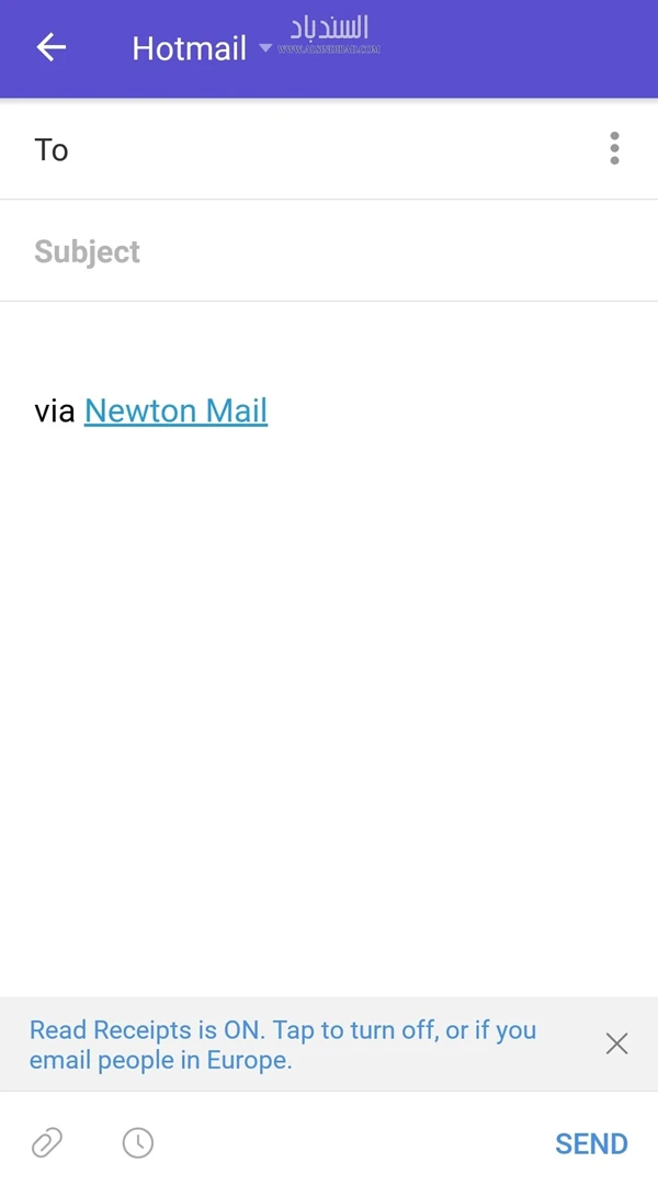 إرسال :Newton Mail