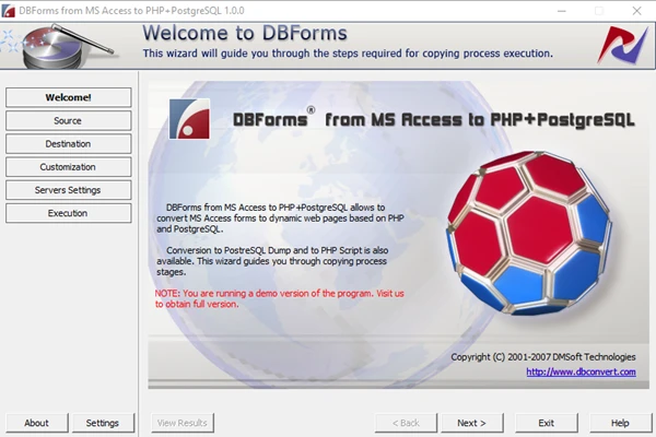 خطوات العمل DBForms from MSAccess
