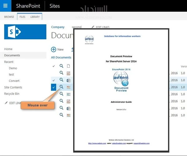 SharePoint Document Preview