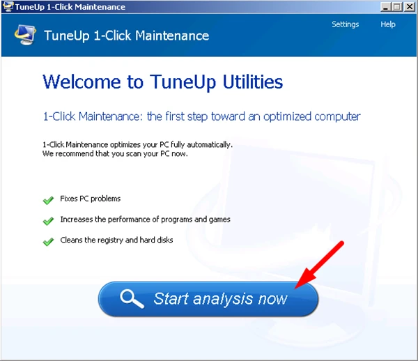 تشغيل TuneUp Utilities
