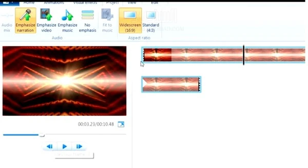 screenshot 1 Windows Live Movie Maker