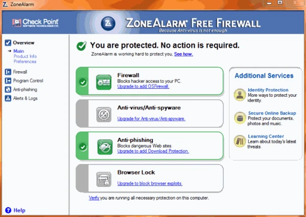 Zone Alarm Basic Firewall