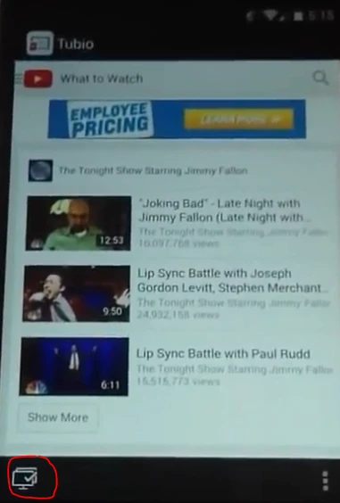 screenshot 1 طرق ربط الهاتف بالتلفاز باستخدام الوصلة أو الواي فاي