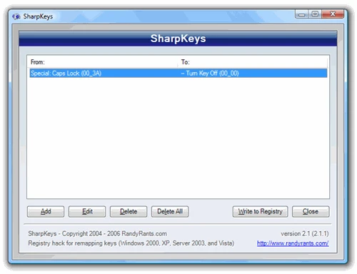 screenshot 1 ربط اي مفتاح بأي مفتاح على ويندوز