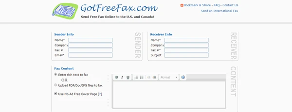screenshot 2 أفضل 5 خدمات لإرسال الفاكس مجانا عبر الانترنت