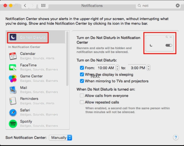 screenshot 2 كيف تقوم بإيقاف الإشعارات في تطبيق iMessage في جهاز ماك بوك
