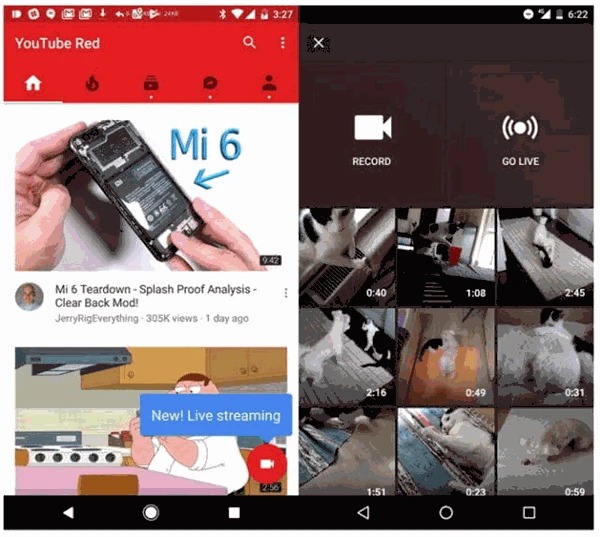 يمكنك الآن القيام بالبث المباشر على اليوتيوب عن طريق الموبايل