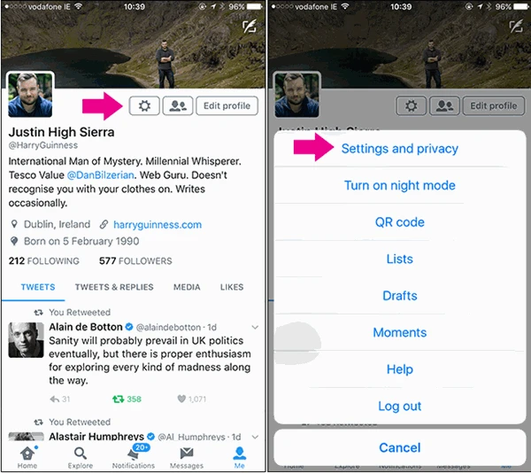 screenshot 4 كيفية إيقاف فيديوهات تويتر من التشغيل التلقائي