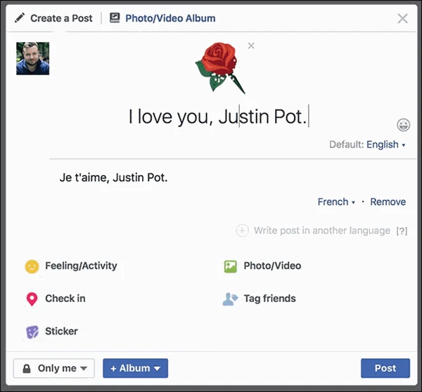 screenshot 8 كيفية النشر على الفيسبوك في لغات متعددة