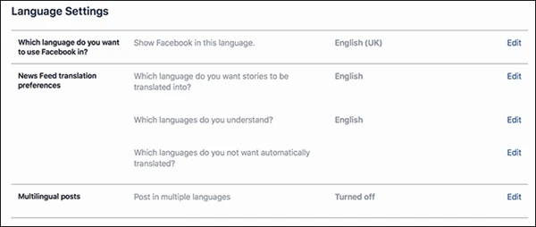 screenshot 3 كيفية النشر على الفيسبوك في لغات متعددة