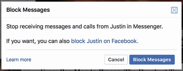 screenshot 3 كيفية حظر الناس في الفيسبوك مسنجر