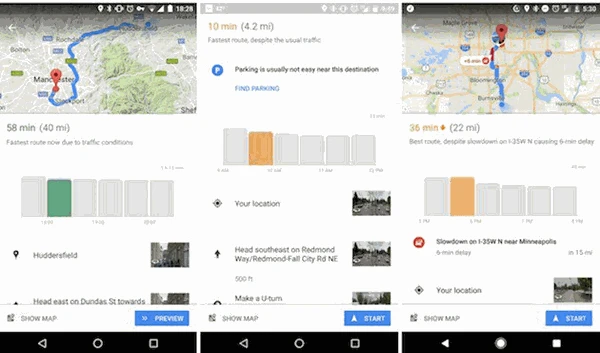 تخبرك خرائط غوغل الآن بأفضل وقت للخروج إلى وجهتك