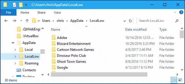 screenshot 4 ما هو مجلد AppData في ويندوز؟
