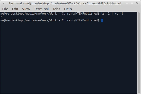screenshot 5 كيفية حساب عدد الملفات ضمن دليل على انظمة لينوكس