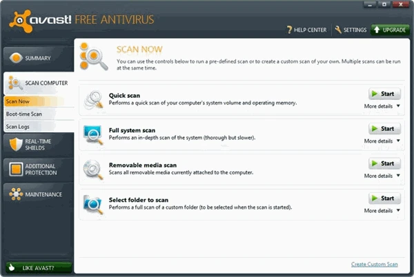 screenshot 2 أفضل 5 مضادات فيروسات antivirus للكمبيوتر