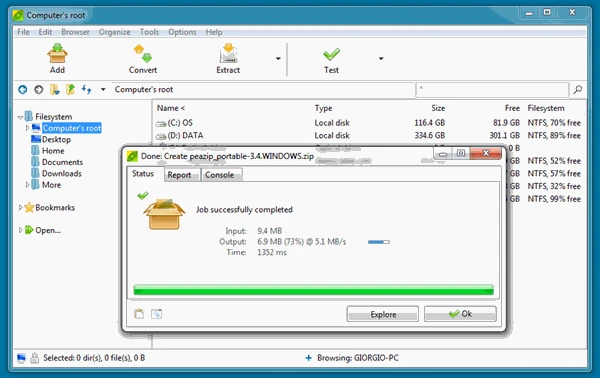 screenshot 3 أفضل 5 برامج ضغط الملفات للويندوز