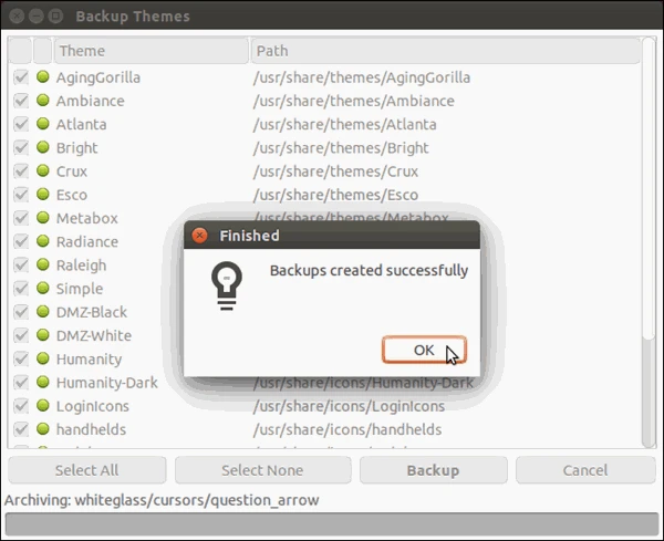 screenshot 13 كيفية القيام بالنسخ الاحتياطي واستعادته عن طريق برنامج Aptik في نظام Ubuntu