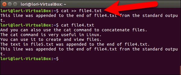 screenshot 5 كيفية دمج الملفات النصية في Linux باستخدام تعليمة cat