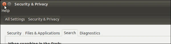 screenshot 6 كيف تقوم بإيقاف جلب النتائج من الانترنت عند البحث في Ubuntu