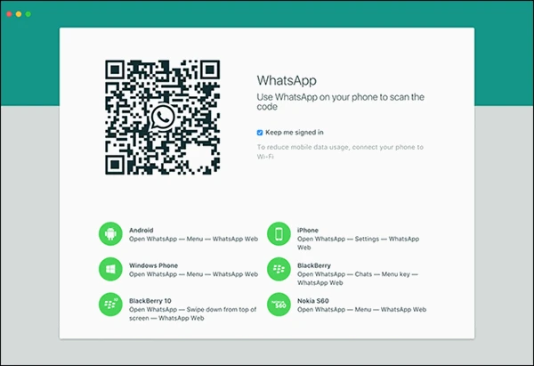 screenshot 1 كيف تقوم بإستقبال وارسال رسائل الواتساب من الكمبيوتر