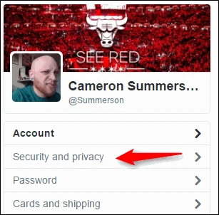 screenshot 3 كيف تقوم بحماية حسابك على تويتر