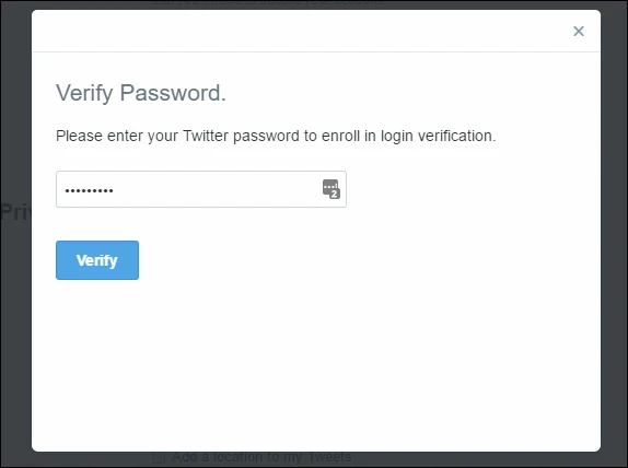 screenshot 5 كيف تقوم بحماية حسابك على تويتر