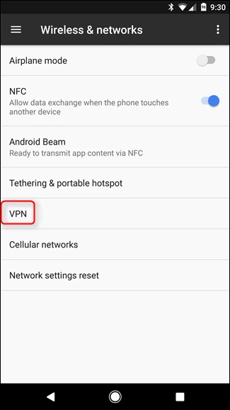 screenshot 4 كيف تقوم بالاتصال بشبكة VPN على الأندرويد