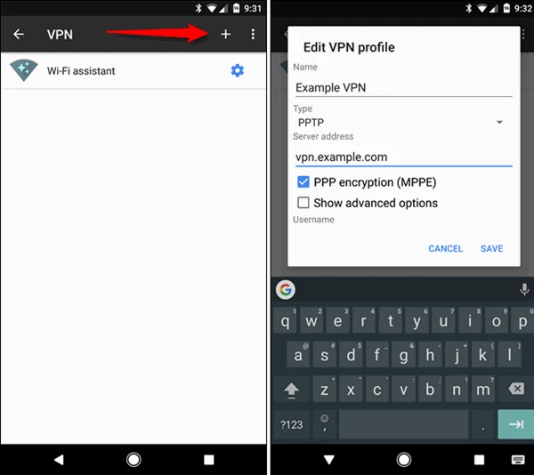 screenshot 5 كيف تقوم بالاتصال بشبكة VPN على الأندرويد