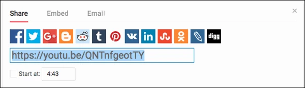 screenshot 2 كيفية القيام بالمشاركة من اليوتيوب ابتداءً من لحظة زمنية محددة