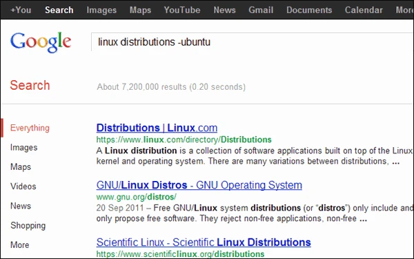 screenshot 2 البحث على غوغل بطريقة احترافية طرق سرية  يجب عليك معرفتها