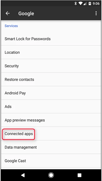 screenshot 2 ﻿كيفية ادارة التطبيقات والأجهزة التي تم تسجيل الدخول فيها بواسطة حسابك على غوغل
