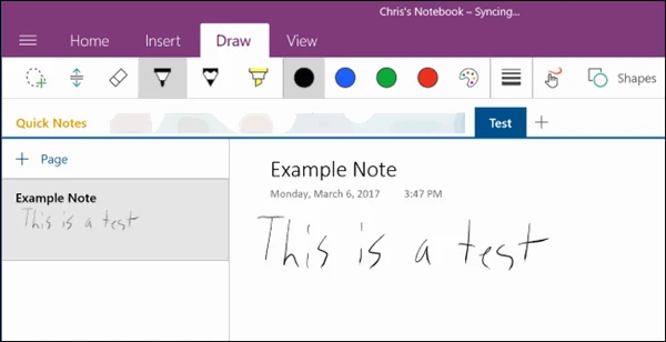 screenshot 8 كيف تقوم بإستخدام ميزة الكتابة بخط اليد في ويندوز 10