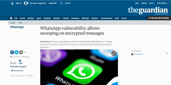 screenshot 3 تهديدات أمنية يجب أن يعرفها مستخدمين واتساب