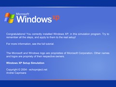 windows xp setup simulator screenshot 1