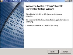 123 AVI to GIF Converter screenshot 1