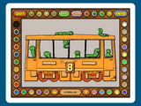 Coloring Book 6 Number Trains
