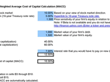 WACC Calculator for Excel