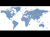 Golden World Map Locator