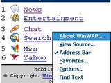 WinWAP for Windows Mobile Professional