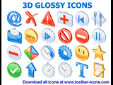 3D Glossy Icons