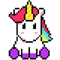  التلوين Unicorn Art Pixel